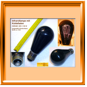 Infrarot-Kohlefadenlampe 225V 90W